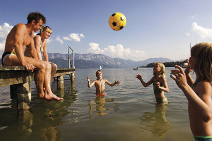 Familie am Attersee