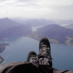 Hochlecken Paragleiter Aussicht südl. Attersee