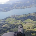 Paragleiter Hochlecken - Blick auf Steinbach